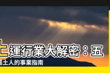 【土運行業】土運行業大解密：五行屬土人的事業指南