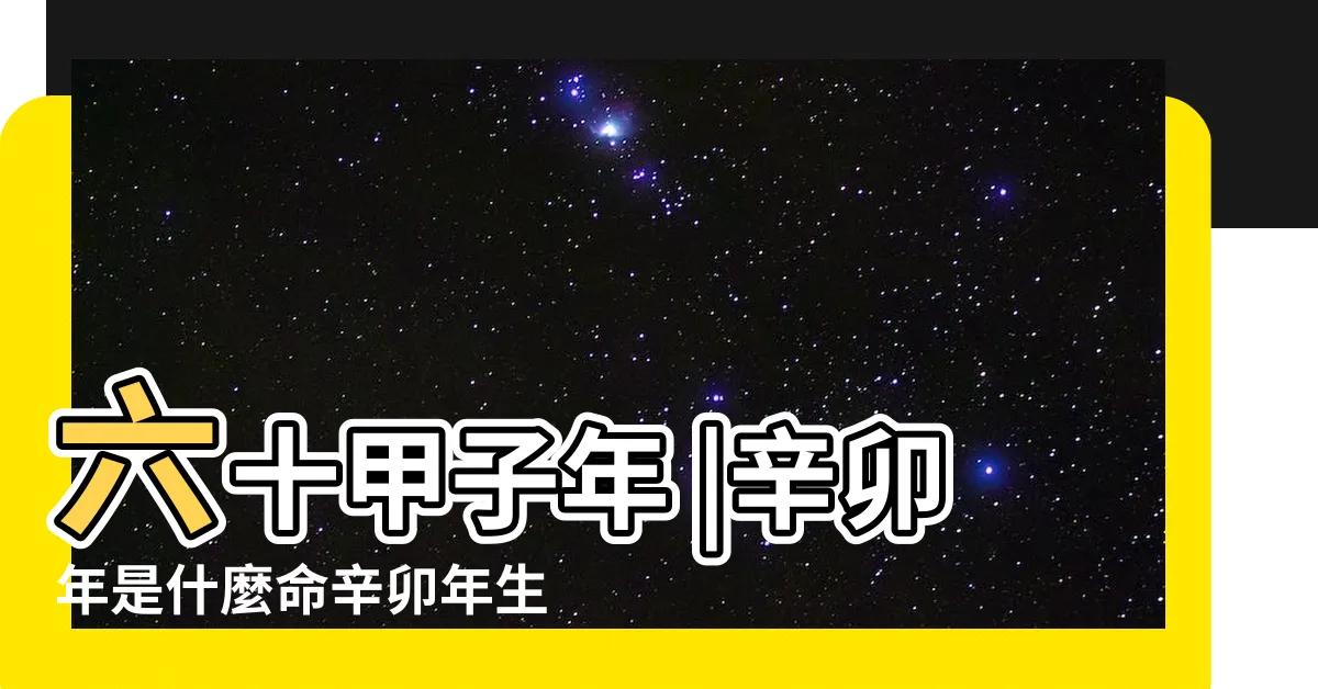 【辛卯年五行】六十甲子年 |辛卯年是什麼命辛卯年生人五行屬什麼 |辛卯年五行屬什麼 |