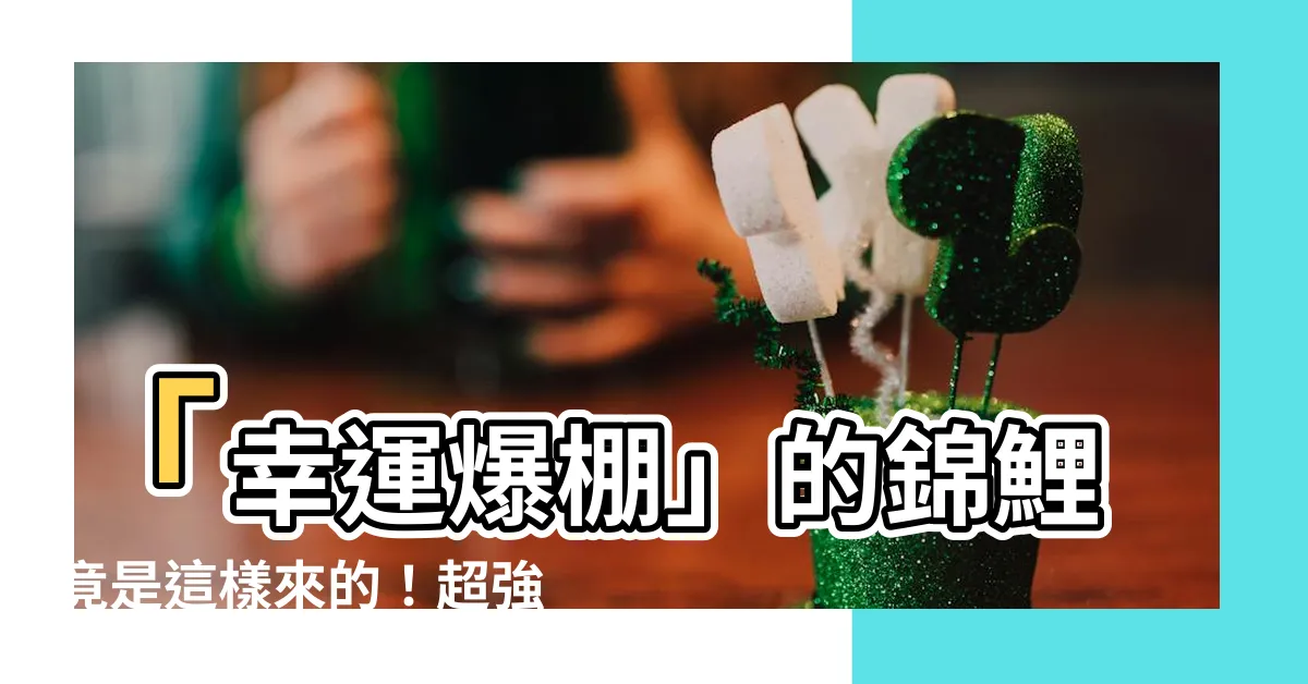 【錦鯉的意思】「幸運爆棚」的錦鯉竟是這樣來的！超強錦鯉用法速速學起來