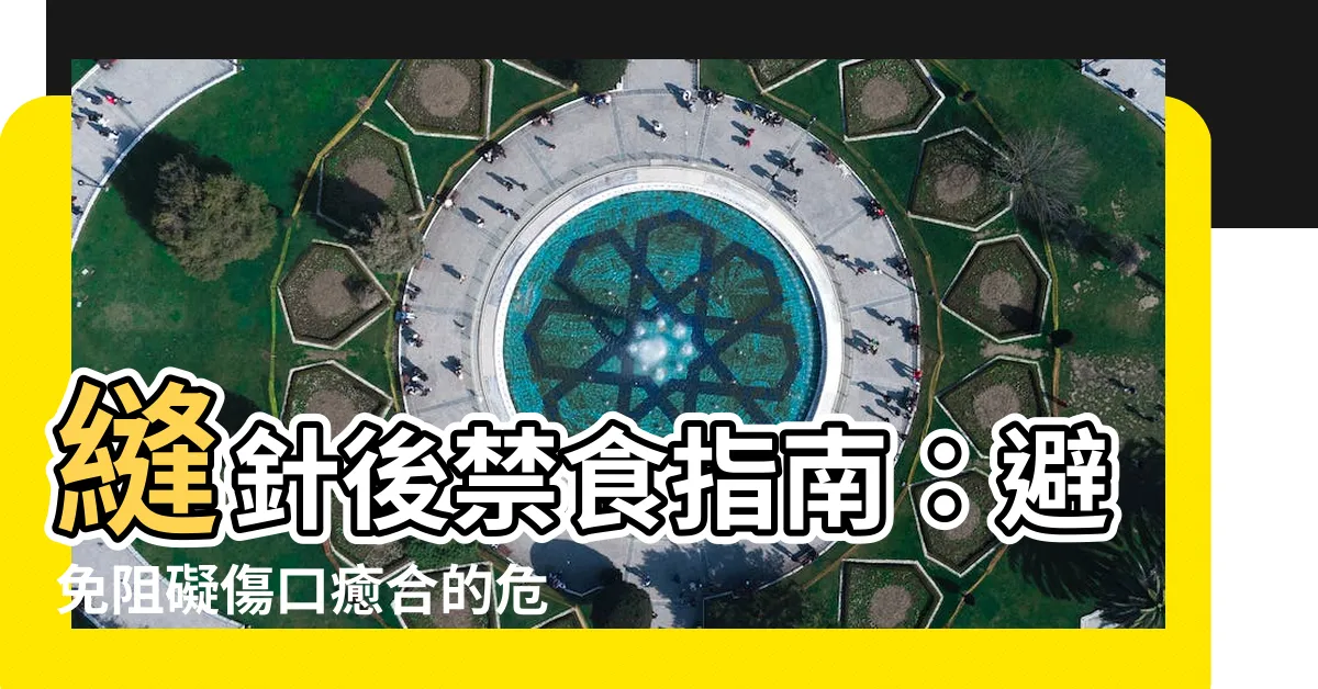 【縫針後不能吃什麼】縫針後禁食指南：避免阻礙傷口癒合的危險食物