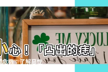 【凸出的痣】小心！「凸出的痣」暗藏危機：瞭解惡性痣的徵兆
