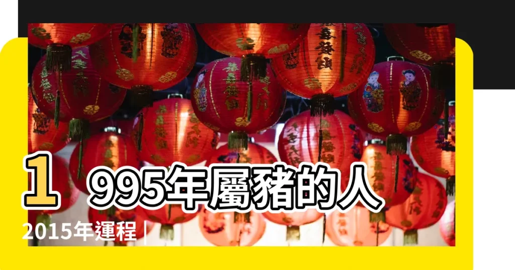 1995年屬豬的人2015年運程 |1995年屬豬人的2015年運程 |1995年出生的人2015年是什麼運勢 |【1995年人2015運勢如何】