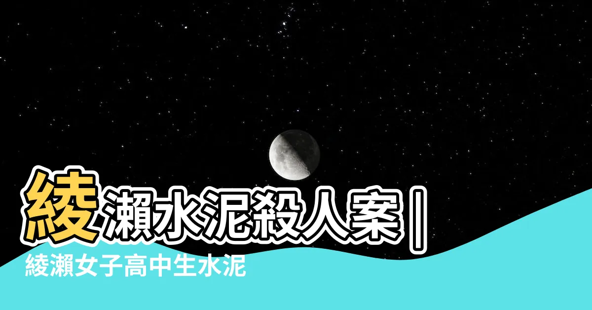 【綾瀨水泥案】綾瀨水泥殺人案 |綾瀨女子高中生水泥埋屍案 |狂宴犯罪001 |