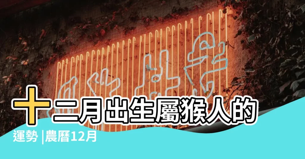 十二月出生屬猴人的運勢 |農曆12月出生屬猴人命好嗎 |屬猴的寶寶幾月出生好 |【12月份出生的猴子】
