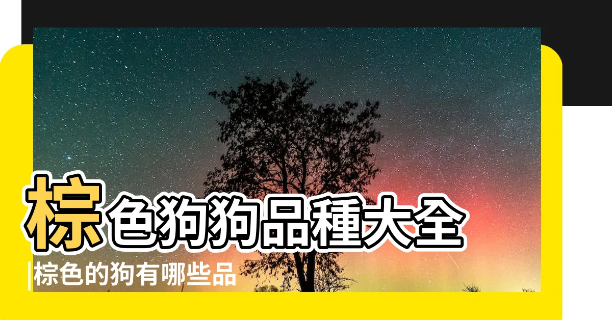 【咖啡色狗品種】棕色狗狗品種大全 |棕色的狗有哪些品種呢 |名黑色和棕褐色犬種 |