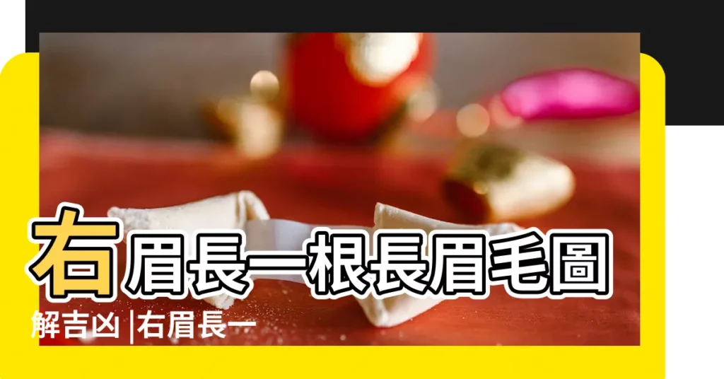 右眉長一根長眉毛圖解吉凶 |右眉長一根長眉毛圖解吉凶 |右眉長白毛 |【右面一根長眉毛吉凶】