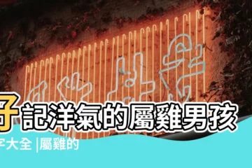 【今年屬雞男 女童姓名】好記洋氣的屬雞男孩名字大全 |屬雞的名人和明星有哪些 |屬雞人起名字有什麼講究 |