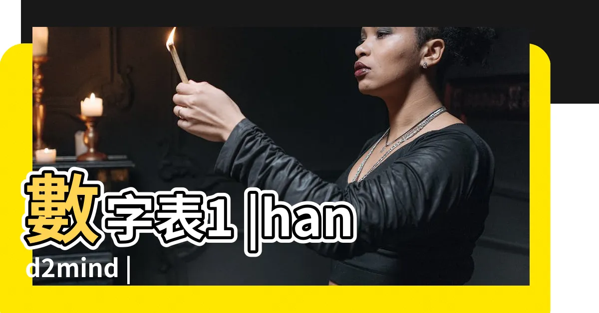 【數字表】數字表1 |hand2mind |