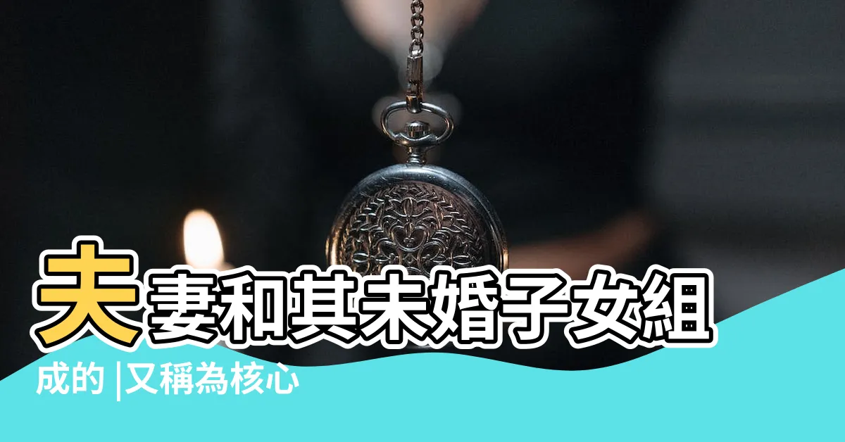【家庭種類】夫妻和其未婚子女組成的 |又稱為核心家庭 |家庭型態 |
