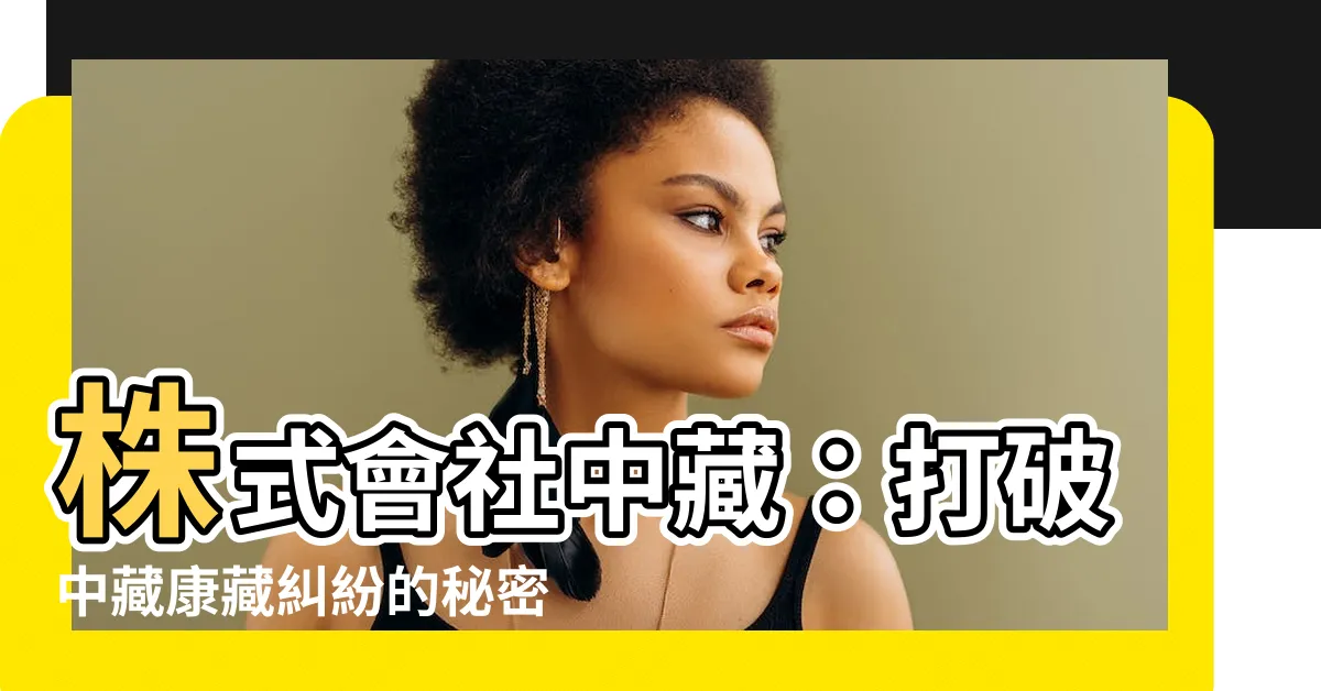 【中藏】株式會社中藏：打破中藏康藏糾紛的秘密武器