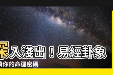 【易經卦象解釋】深入淺出！易經卦象解鎖你的命運密碼