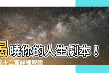 【後天十二宮】揭曉你的人生劇本！後天十二宮詳細解讀【搶先看】