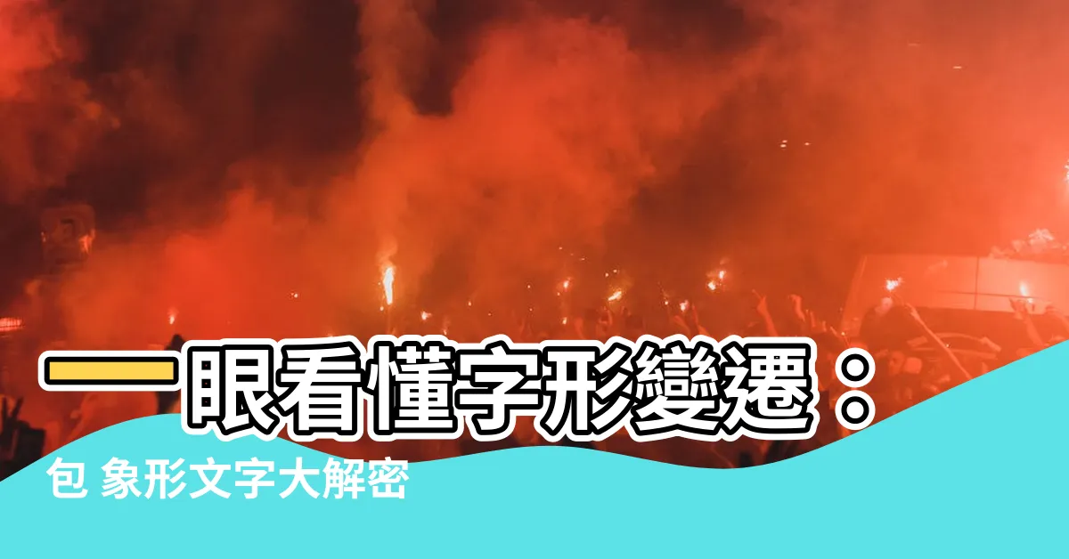 【包 象形】一眼看懂字形變遷：包 象形文字大解密