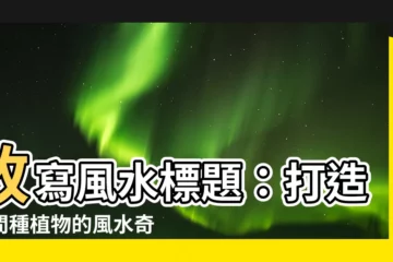 【房間種植物風水】改寫風水標題：打造房間種植物的風水奇招，提升好運氣