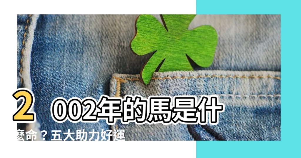 【2002 馬】2002年的馬是什麼命？五大助力好運滾滾來！