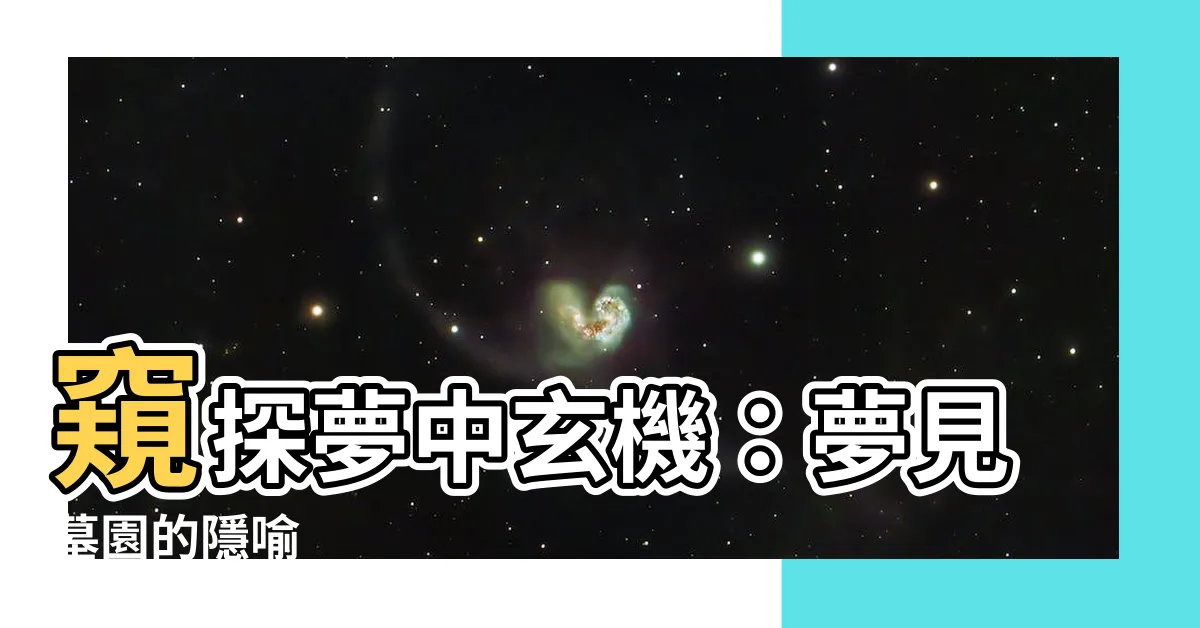 【夢見墓園】窺探夢中玄機：夢見墓園的隱喻