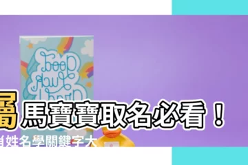 【屬馬 名字】屬馬寶寶取名必看！生肖姓名學關鍵字大公開