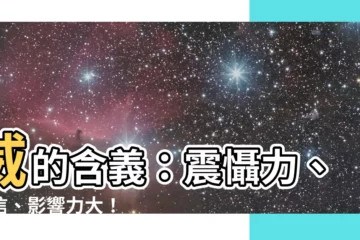 【威的意思】威的含義：震懾力、威信、影響力大！