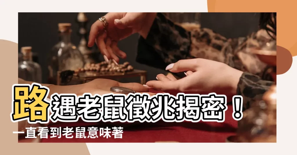 【一直看到老鼠代表什麼】路遇老鼠徵兆揭密!一直看到老鼠意味著什麼?