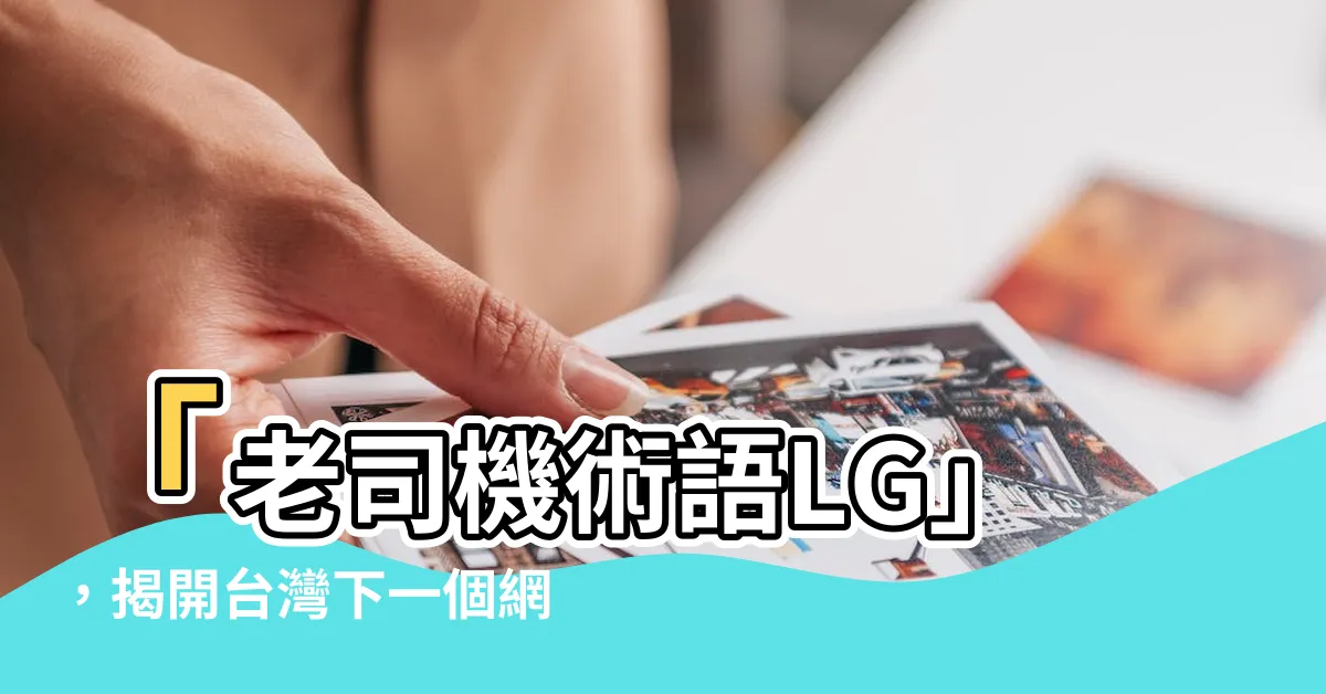 【老司機術語lg】「老司機術語LG」，揭開台灣下一個網絡熱詞的秘密！