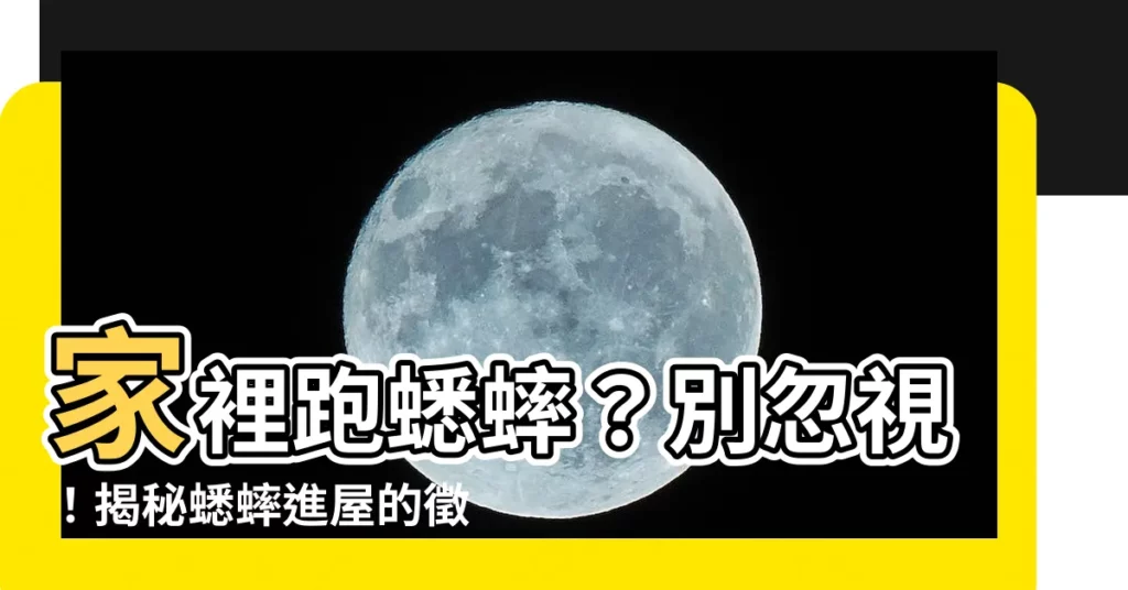 【家裡跑蟋蟀】家裡跑蟋蟀？別忽視！揭秘蟋蟀進屋的徵兆和原因