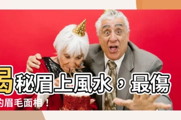 【眉毛風水】揭秘眉上風水，最傷人的眉毛面相！