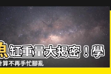 【魚缸重量】魚缸重量大揭密！學會計算不再手忙腳亂