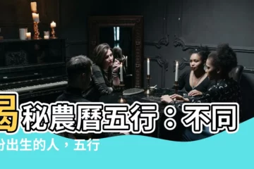 【農曆五行】揭秘農曆五行：不同月份出生的人，五行屬性大公開！