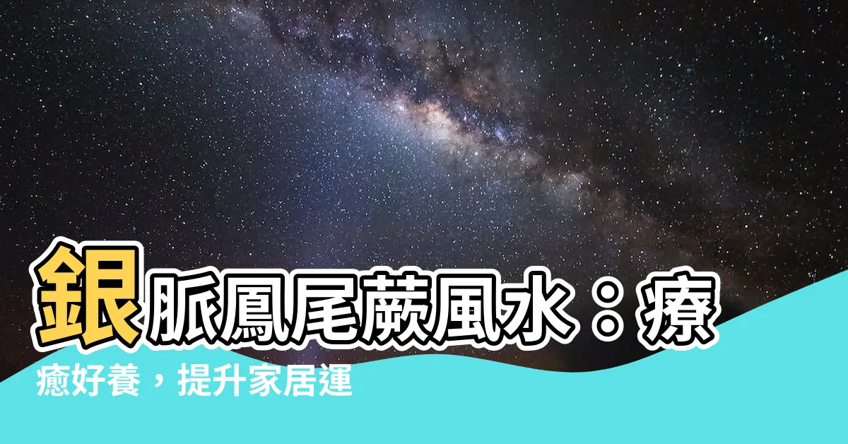 【銀脈鳳尾蕨風水】銀脈鳳尾蕨風水：療癒好養，提升家居運勢的綠色魔法