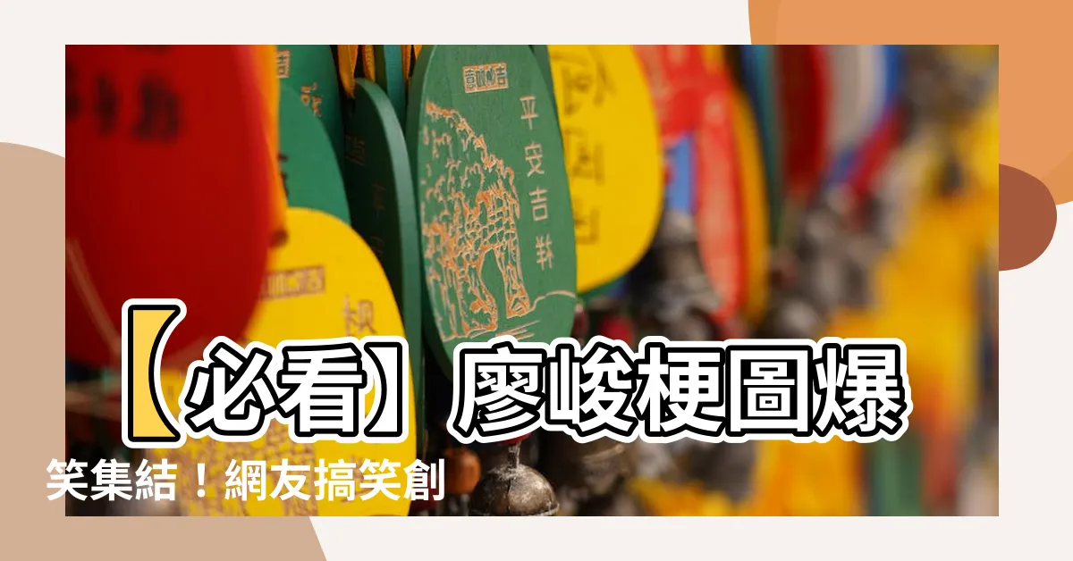 【廖峻梗圖】【必看】廖峻梗圖爆笑集結！網友搞笑創作讓你不斷笑出眼淚！