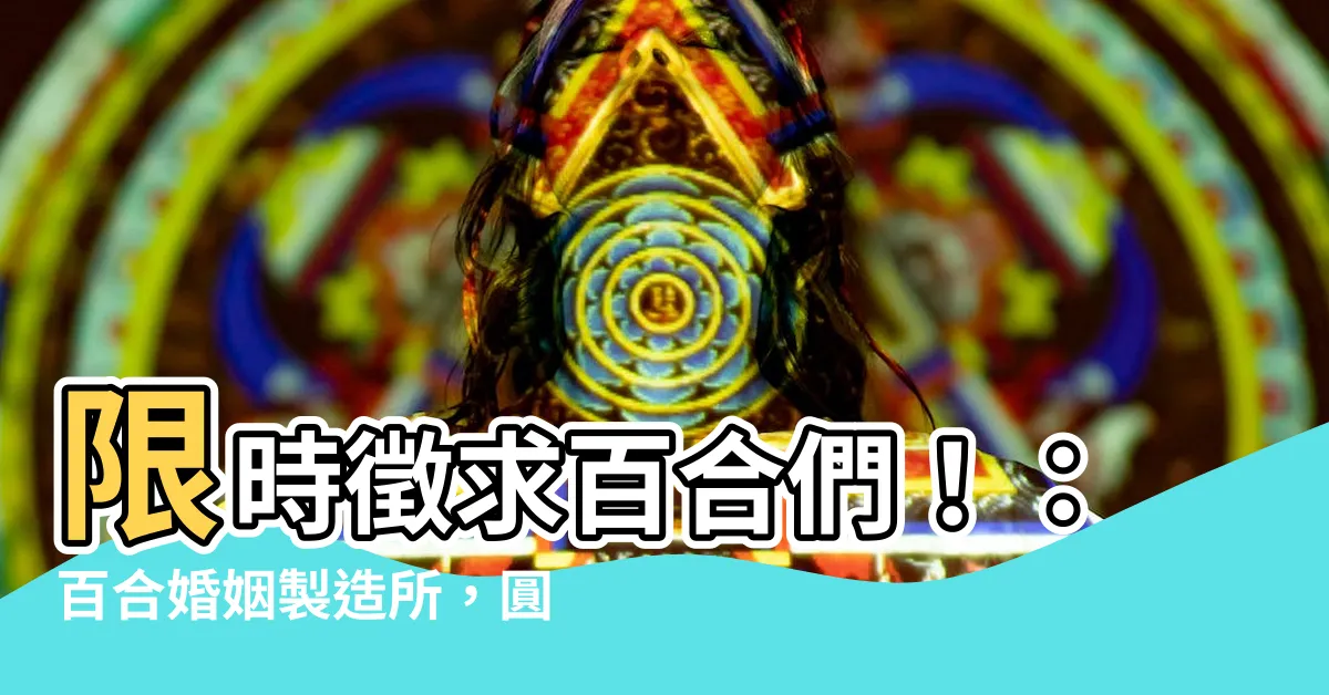 【百合婚姻製造所】限時徵求百合們！：百合婚姻製造所，圓您愛的終身大事