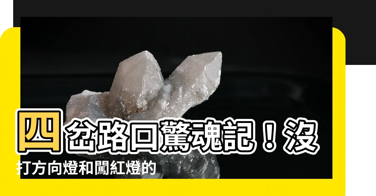 【四岔路】四岔路口驚魂記！沒打方向燈和闖紅燈的慘痛代價