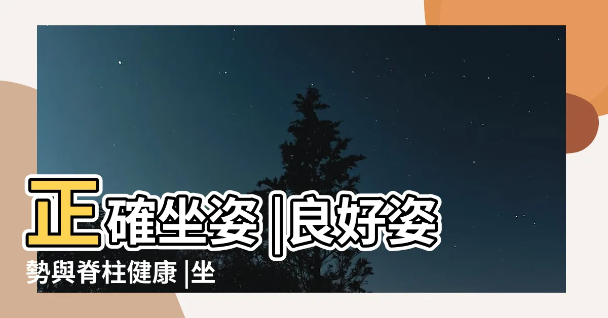 【正確姿勢】正確坐姿 |良好姿勢與脊柱健康 |坐有坐相 |