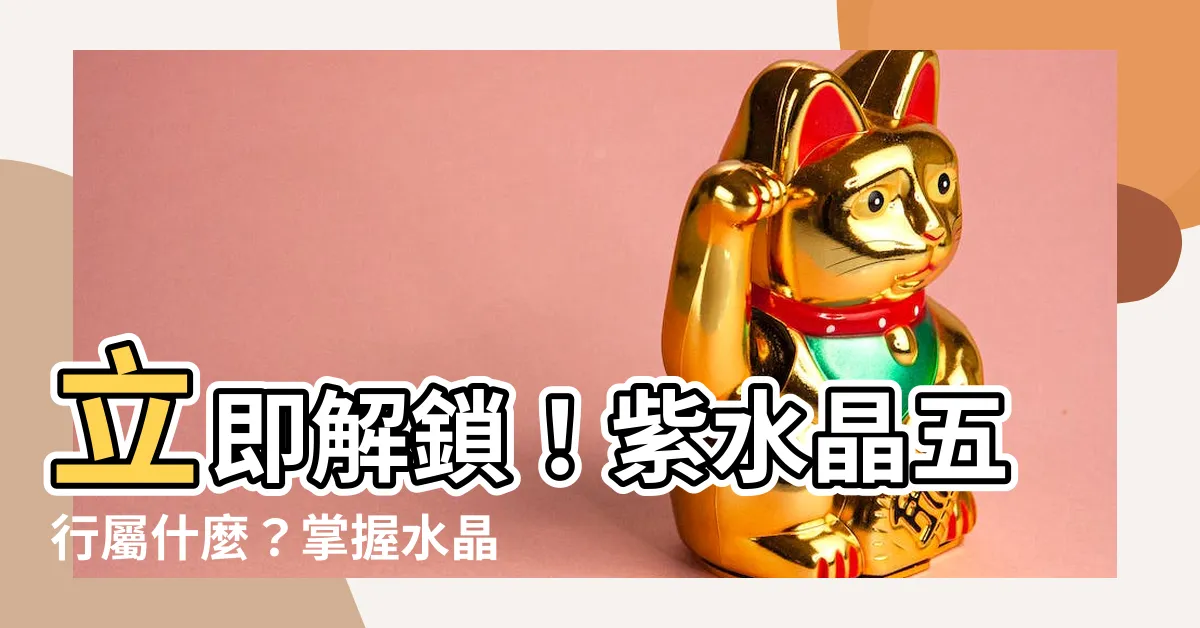 【紫水晶五行屬什麼】立即解鎖！紫水晶五行屬什麼？掌握水晶能量的關鍵