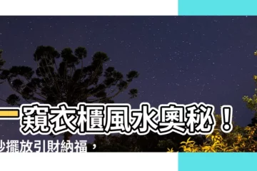 【衣櫃風水】一窺衣櫃風水奧秘！巧妙擺放引財納福，事業運勢扶搖直上