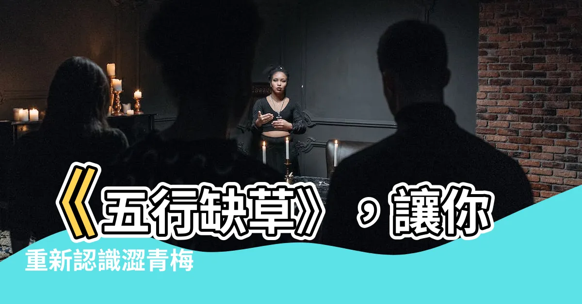 【五行缺草】《五行缺草》，讓你重新認識澀青梅