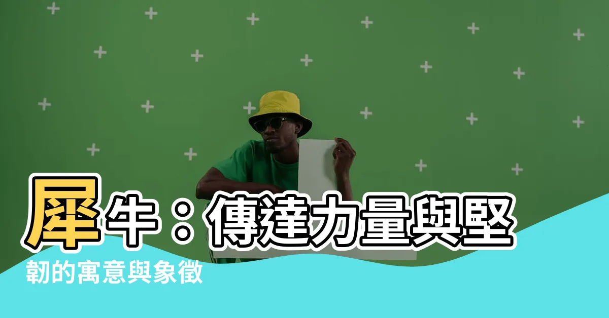 【犀牛寓意】犀牛：傳達力量與堅韌的寓意與象徵