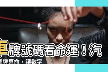 【汽車車牌算命】車牌號碼看命運！汽車車牌算命，讓數字告訴你吉凶禍福