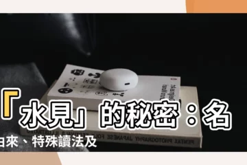 【水見】「水見」的秘密：名字由來、特殊讀法及全台分佈大揭密！