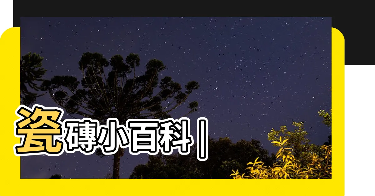 【瓷磚】瓷磚小百科 |