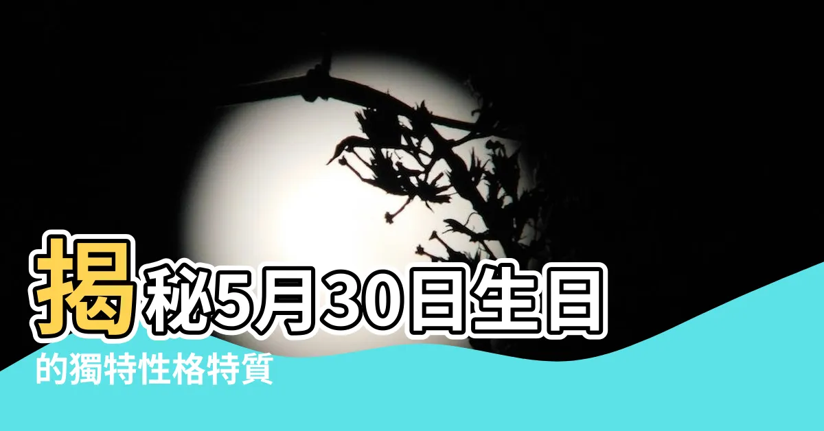 【5月30日 性格】揭秘5月30日生日的獨特性格特質