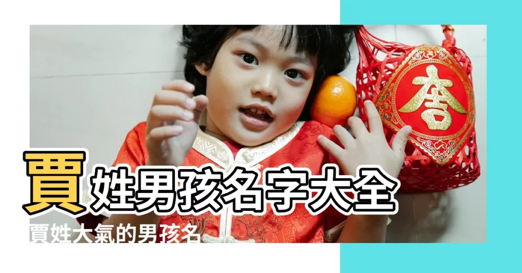 賈姓男孩名字大全 |賈姓大氣的男孩名字 |賈姓男孩兒名字大氣有韻味 |【賈姓男孩大氣名字大全】