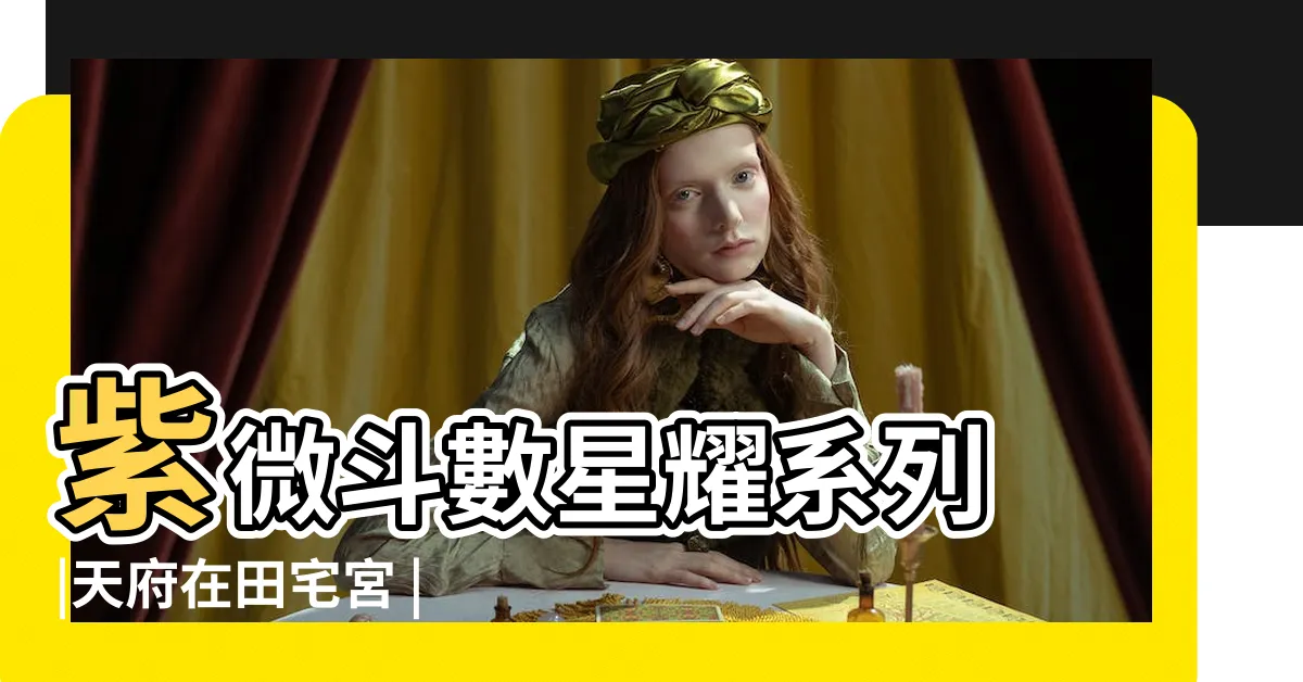 【田宅紫微天府】紫微斗數星耀系列 |天府在田宅宮 |天府星坐守十二宮 |