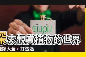 【觀賞植物的種類】探索觀賞植物的世界：種類大全，打造迷人居家空間