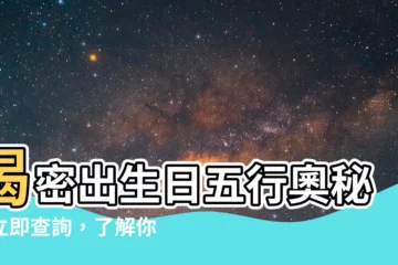 【出生日 五行】揭密出生日五行奧秘：立即查詢，瞭解你的生命能量！
