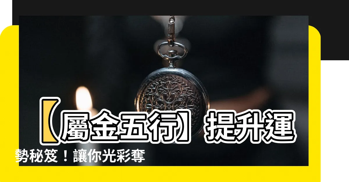 【屬金飾物】【屬金五行】提升運勢秘笈！讓你光彩奪目的屬金飾物TOP選