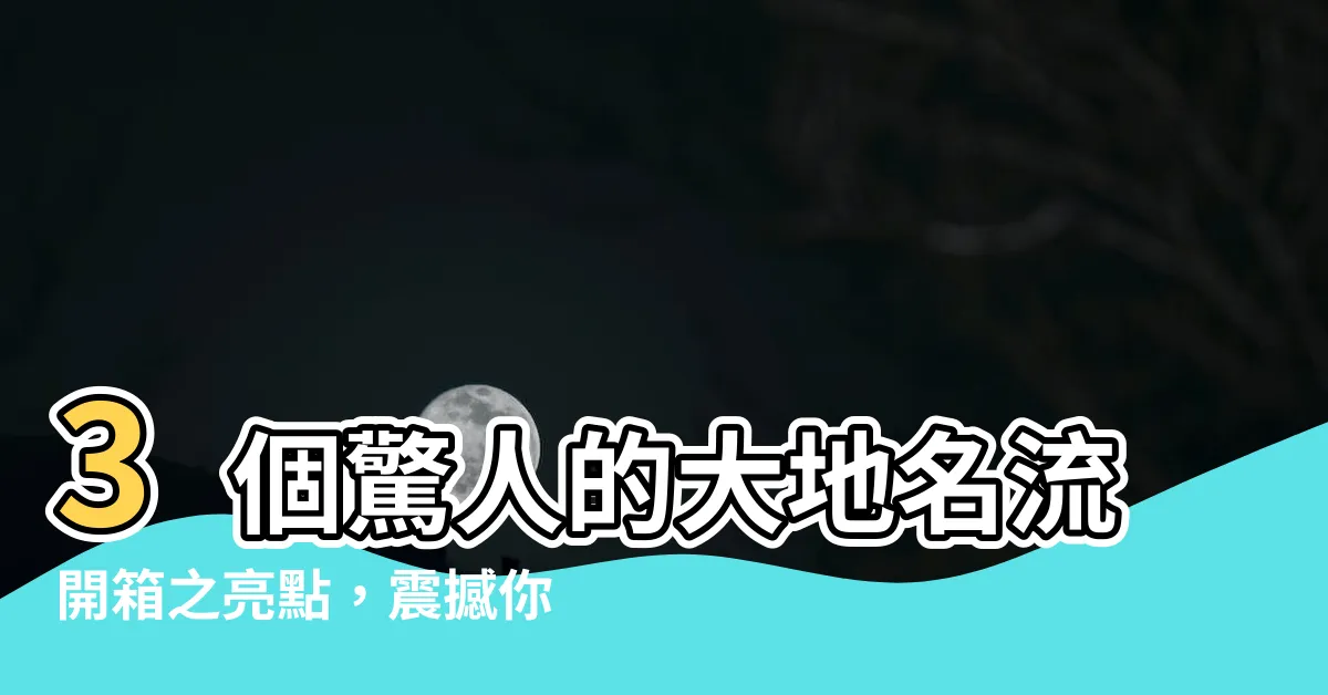 【大地名流 開箱】3個驚人的大地名流開箱之亮點，震撼你的眼球！