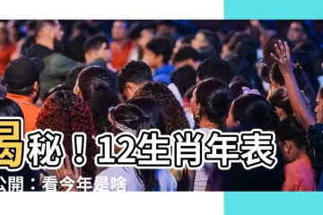 【十二生肖年】揭秘！12生肖年表大公開：看今年是啥動物當家？