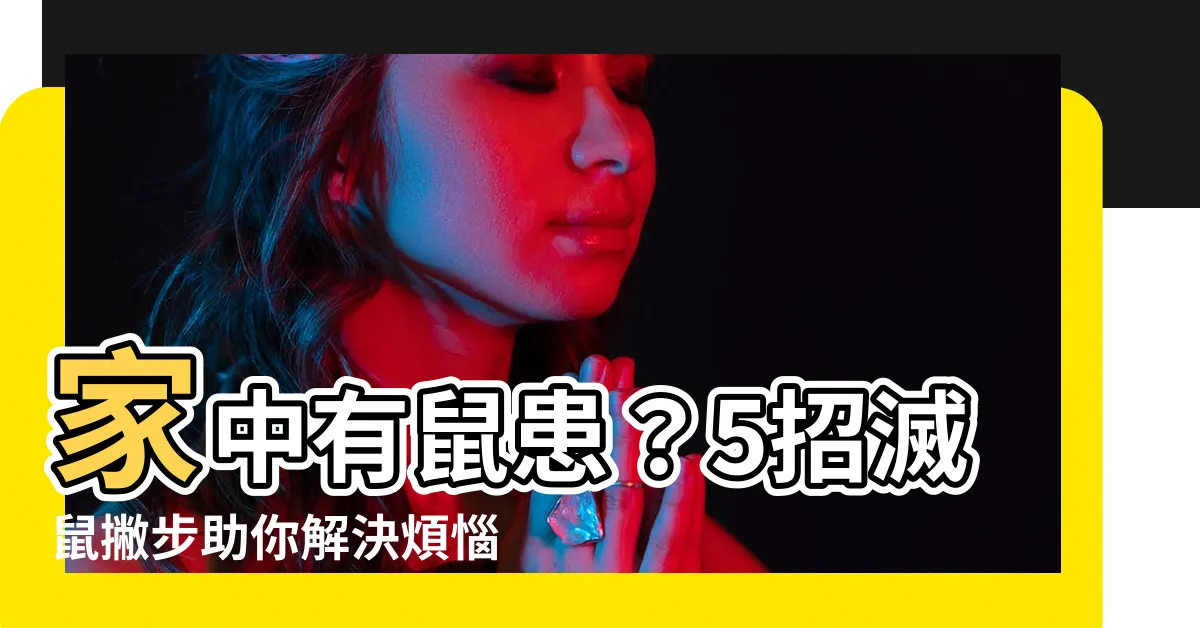 【家裏有老鼠】家中有鼠患？5招滅鼠撇步助你解決煩惱！