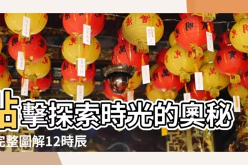 【12時辰表】點擊探索時光的奧秘！完整圖解12時辰表、對照時間與含義